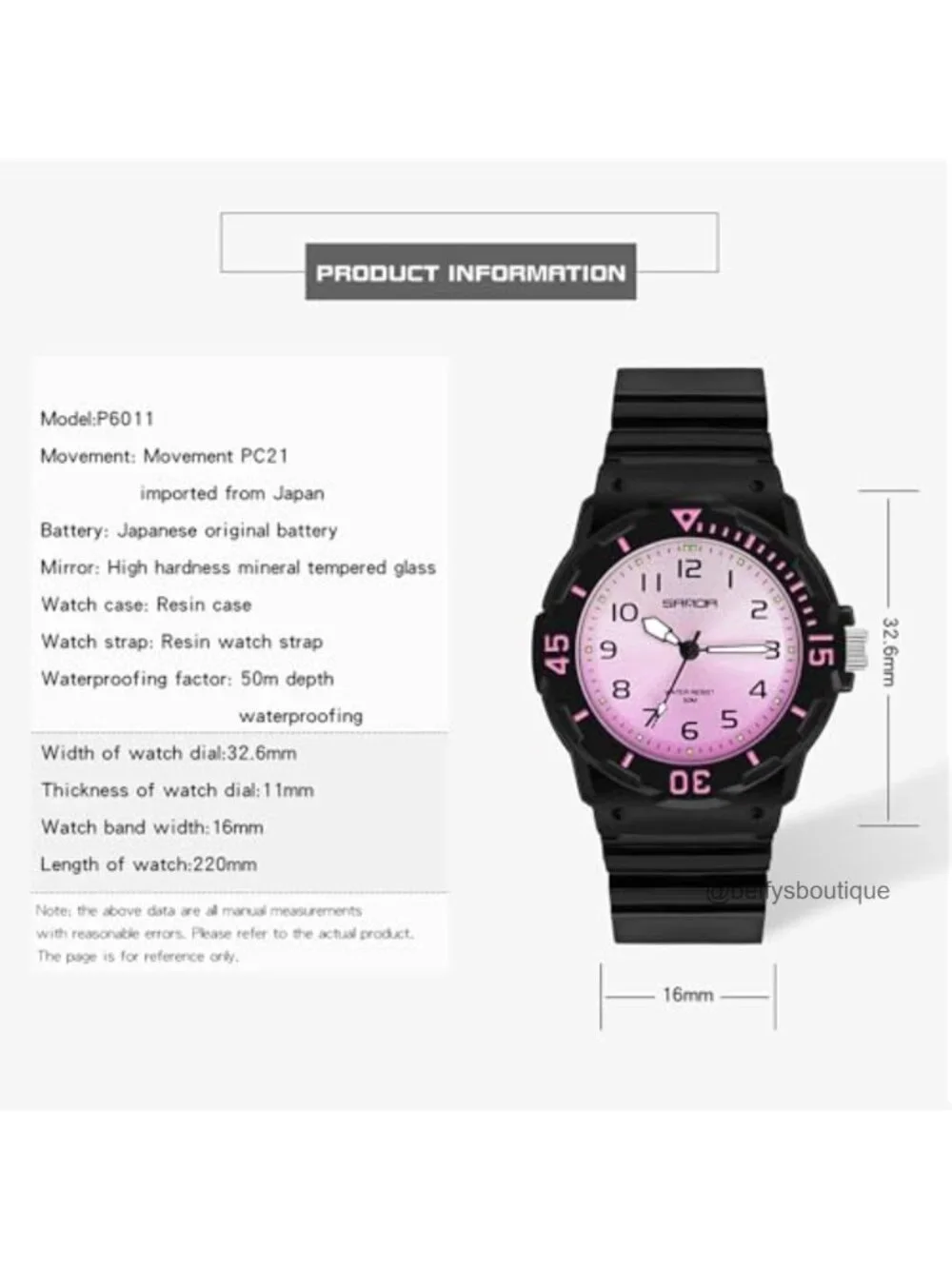 Women's Sport Waterproof Nurse Minimalist Simple Analog Watch Casual Ladies
